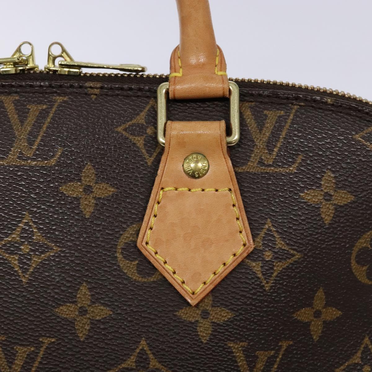 Louis Vuitton Alma, Brown, Canvas, handbag