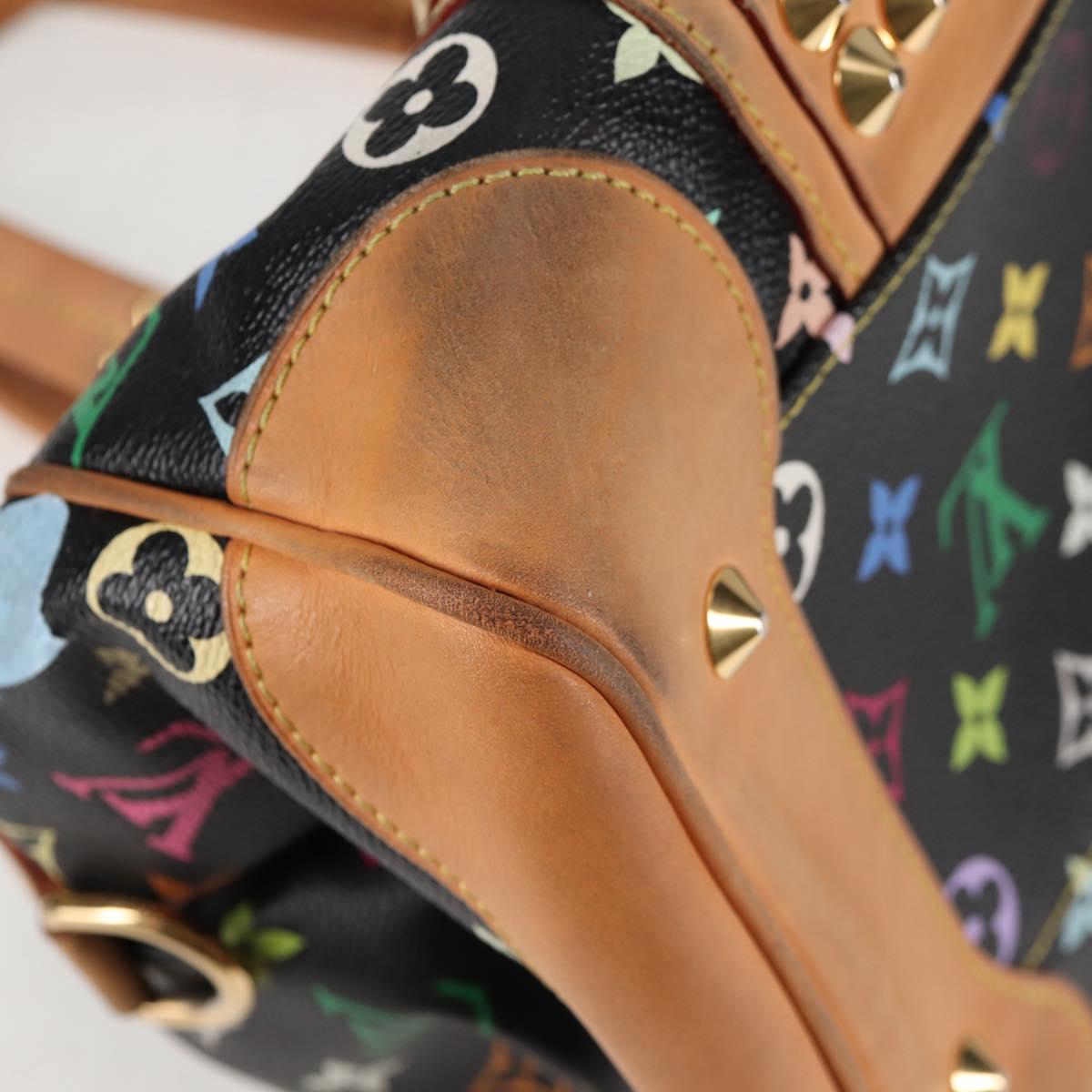 Louis Vuitton Courtney, Black, Canvas, handbag