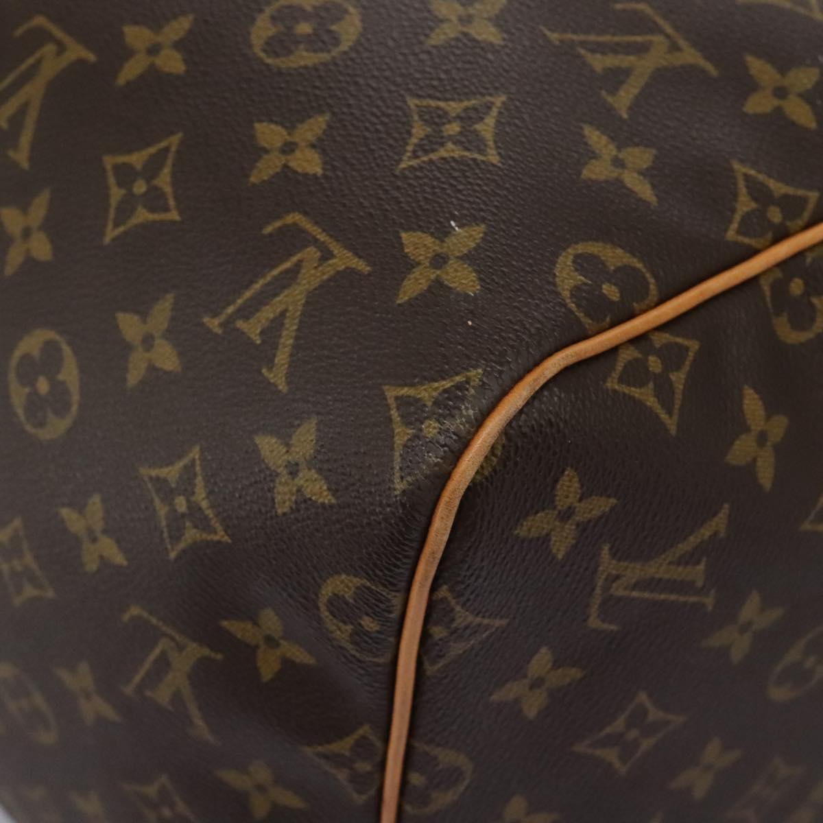Louis Vuitton Keepall 55, Brown, Canvas, travel