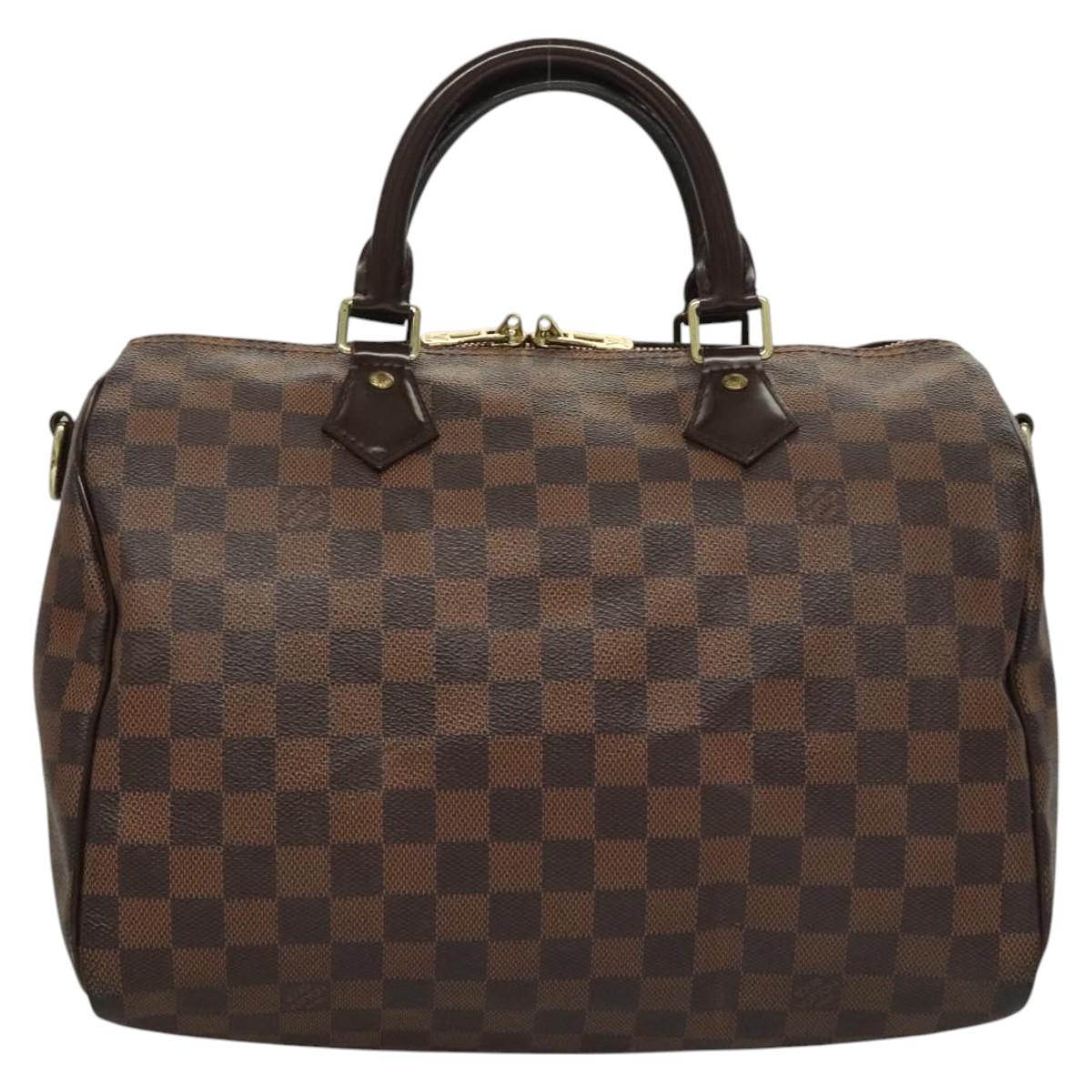 Louis Vuitton Speedy Bandoulière 30, Brown, Canvas, handbag