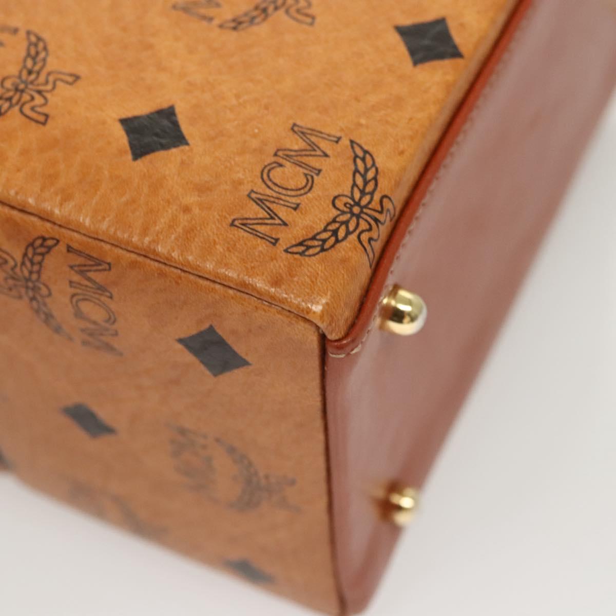 MCM Visetos, Brown, Canvas, handbag