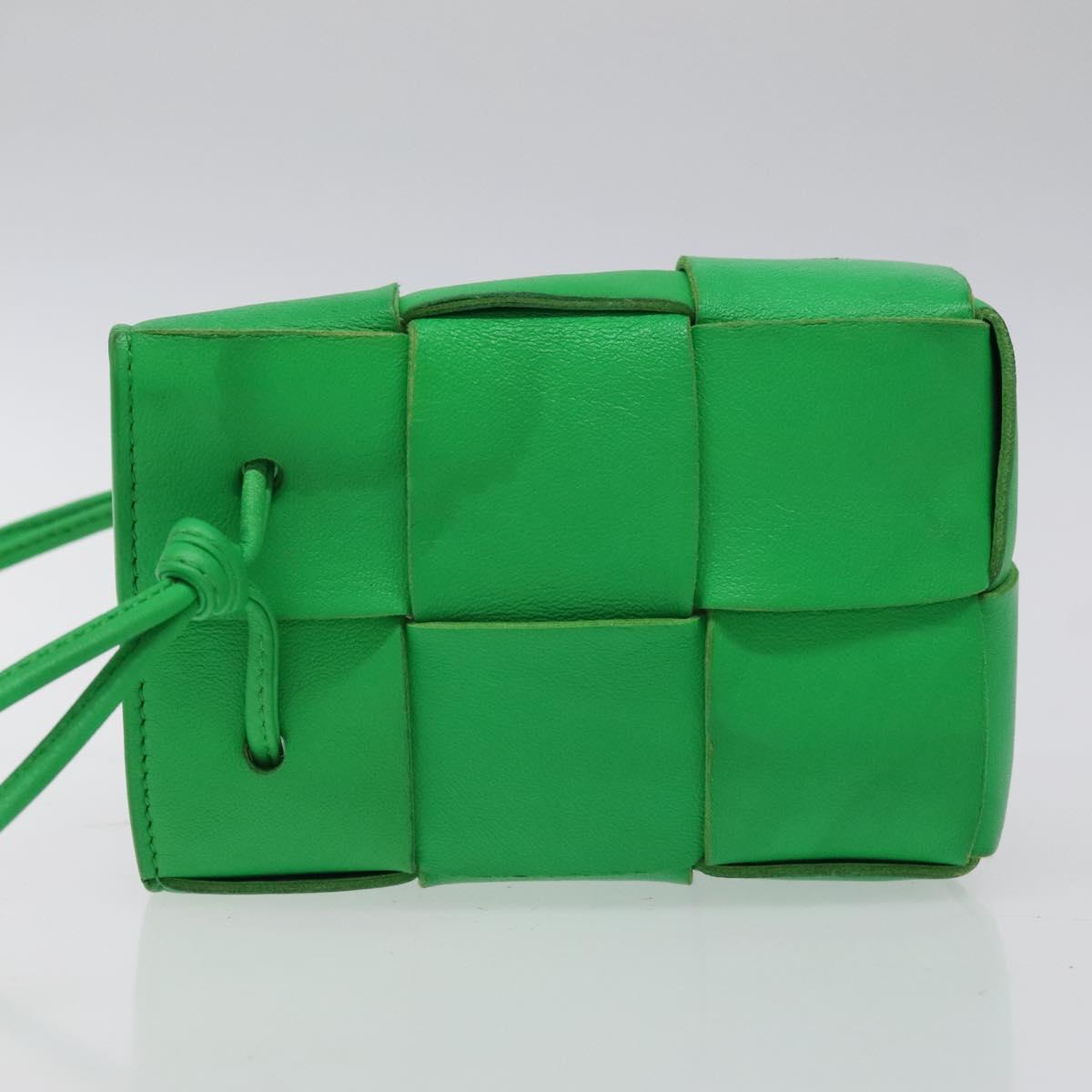 Bottega Veneta Cassette, Green, Leather, shoulder