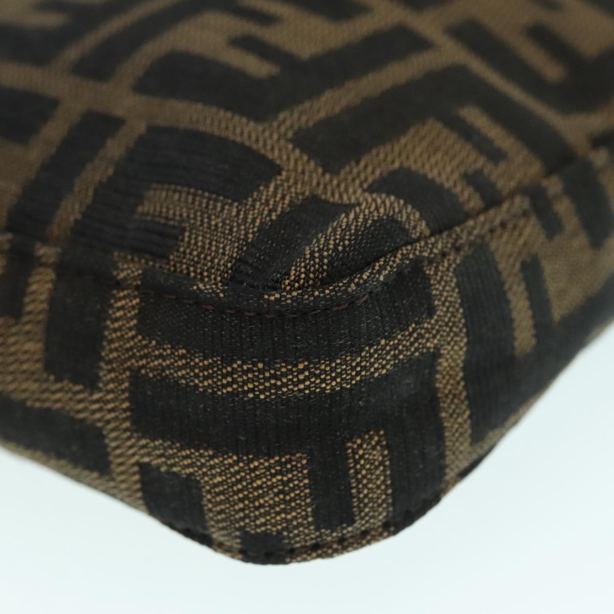 Fendi Mamma Baguette, Brown, Canvas, shoulder