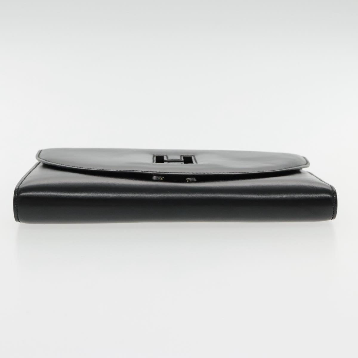 Hermès H, Black, Leather, clutch