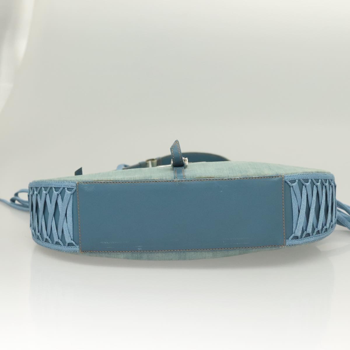 Dior Admit It, Blue, Canvas, shoulder