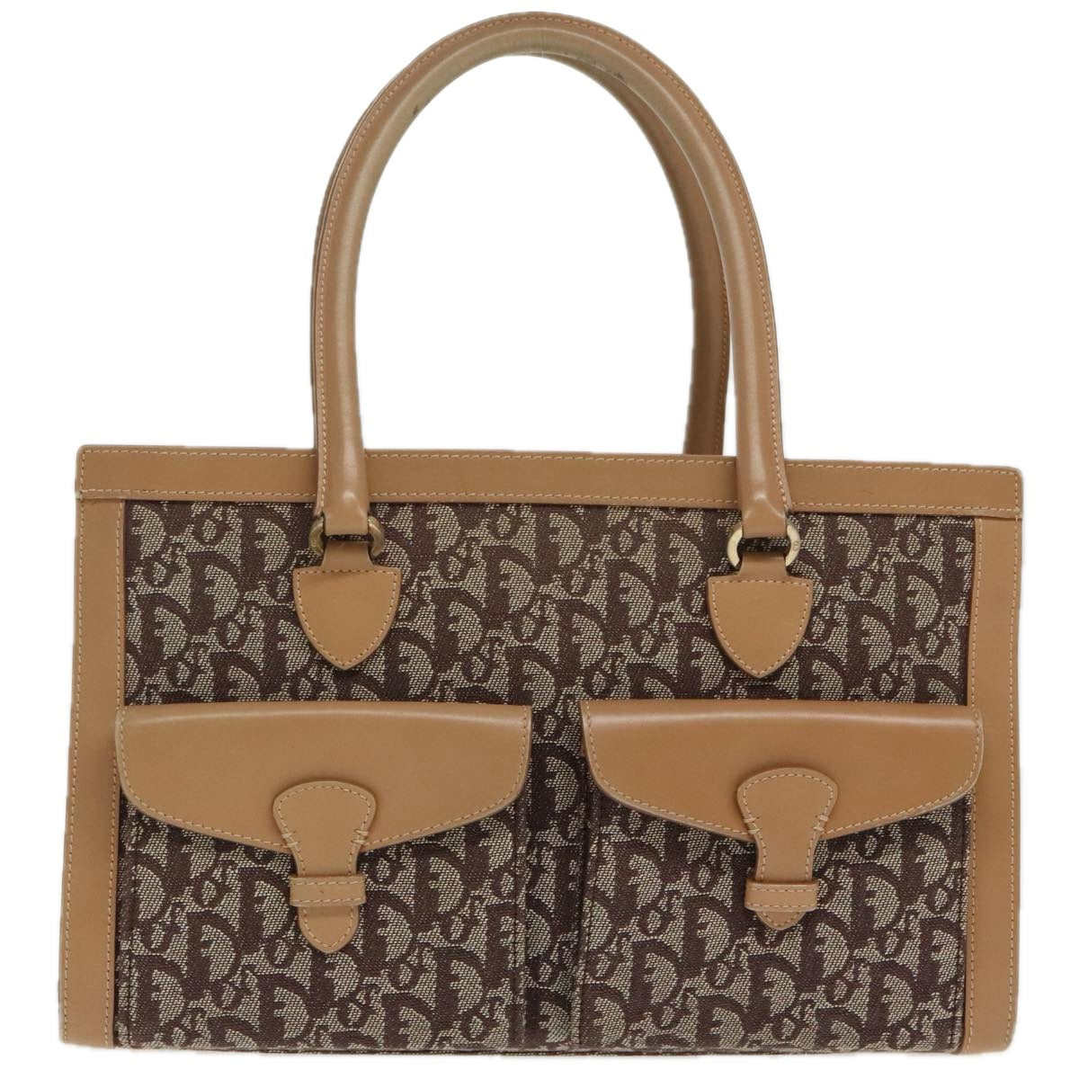 Dior Trotter, Brown, Canvas, handbag