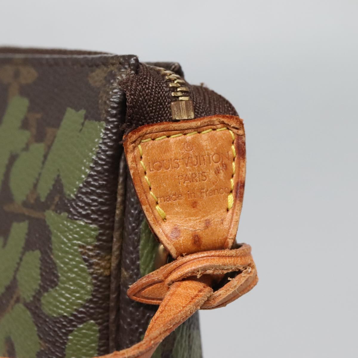 Louis Vuitton Pochette Accessoire, Brown, Canvas, clutch