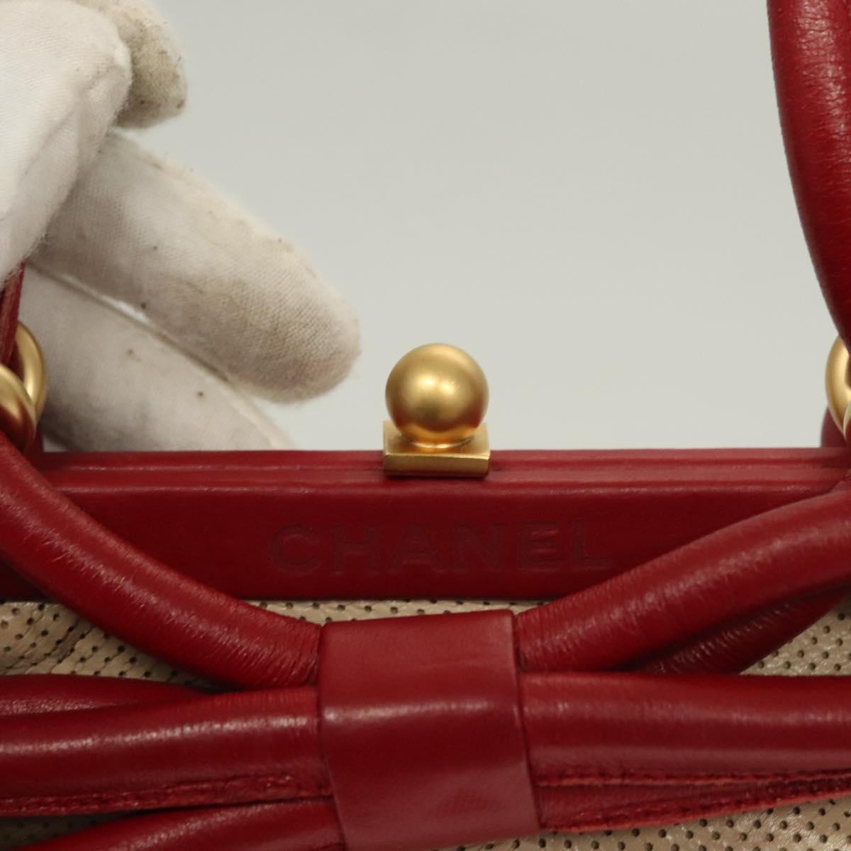 Chanel, Beige, Leather, shoulder