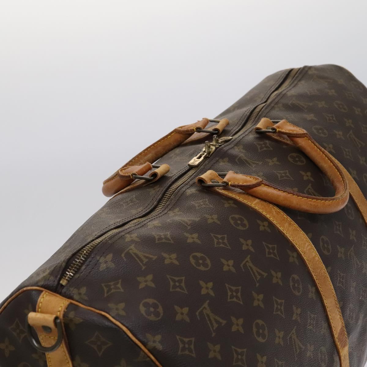 Louis Vuitton Keepall Bandoulière 60, Brown, Canvas, travel