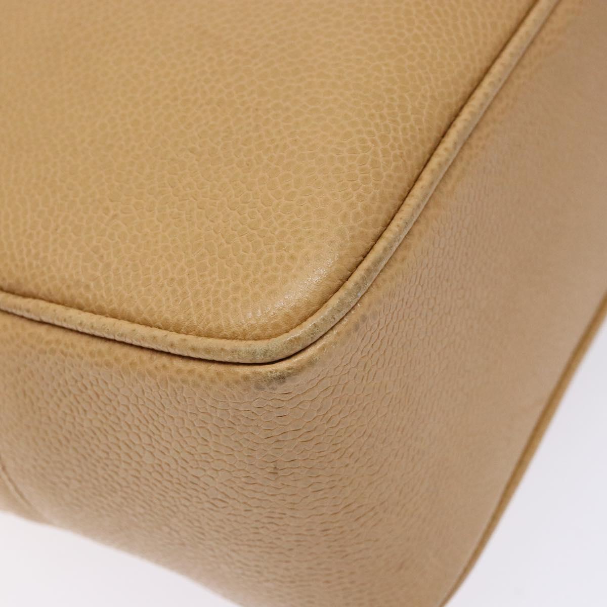Chanel Coco Mark, Beige, Leather, tote