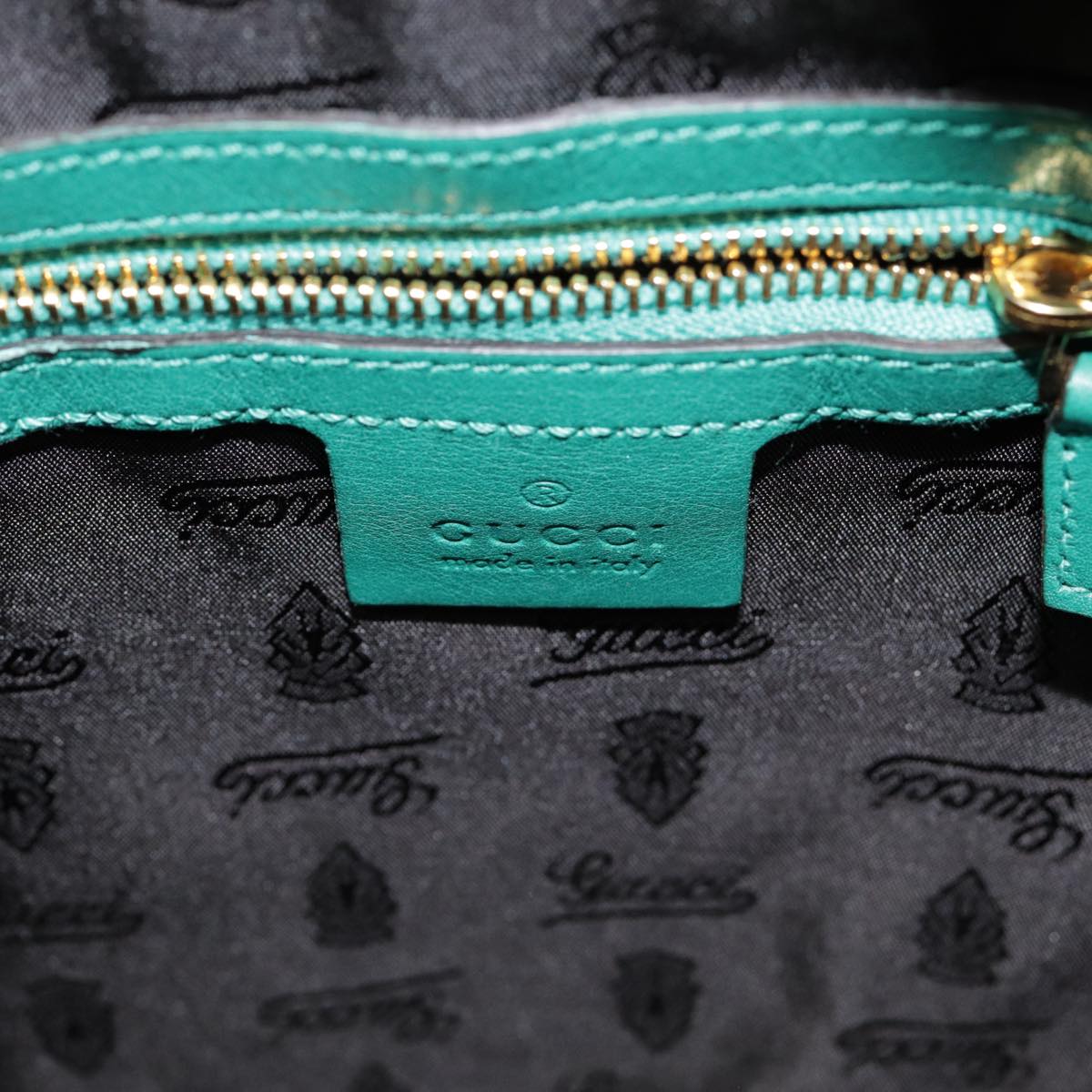 Gucci, Green, Leather, backpack