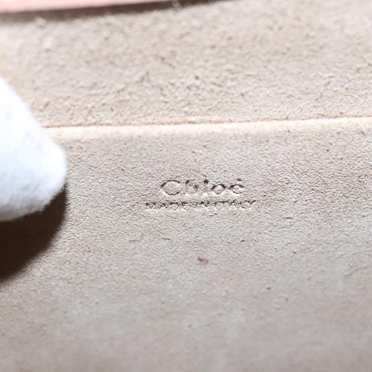 Chloé Nile, Beige, Leather, handbag