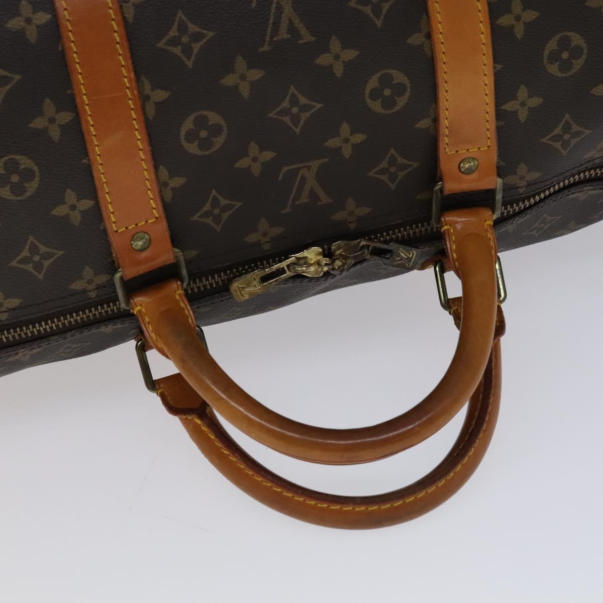 Louis Vuitton Keepall 60, Brown, Canvas, travel