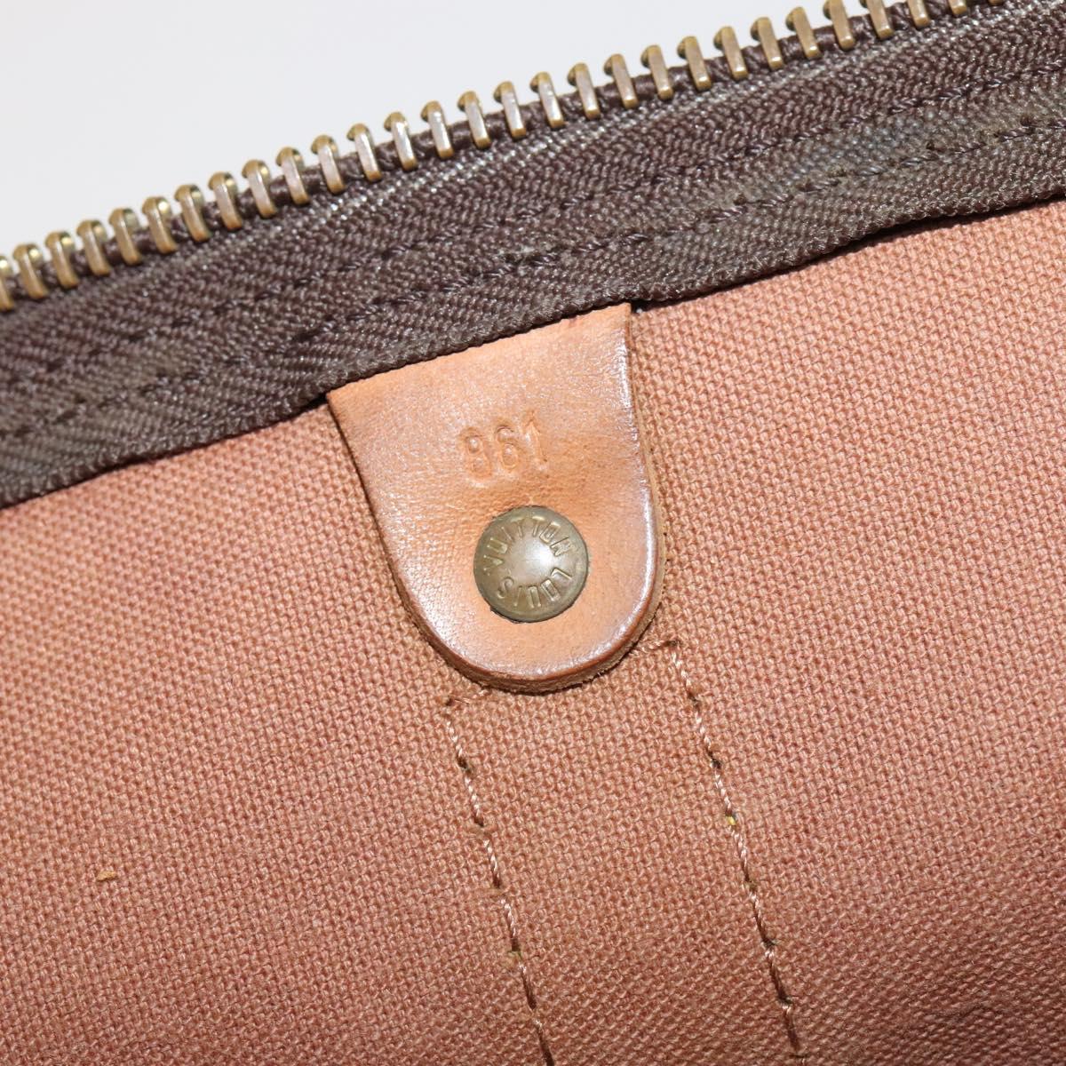 Louis Vuitton Keepall 45, Brown, Canvas, travel