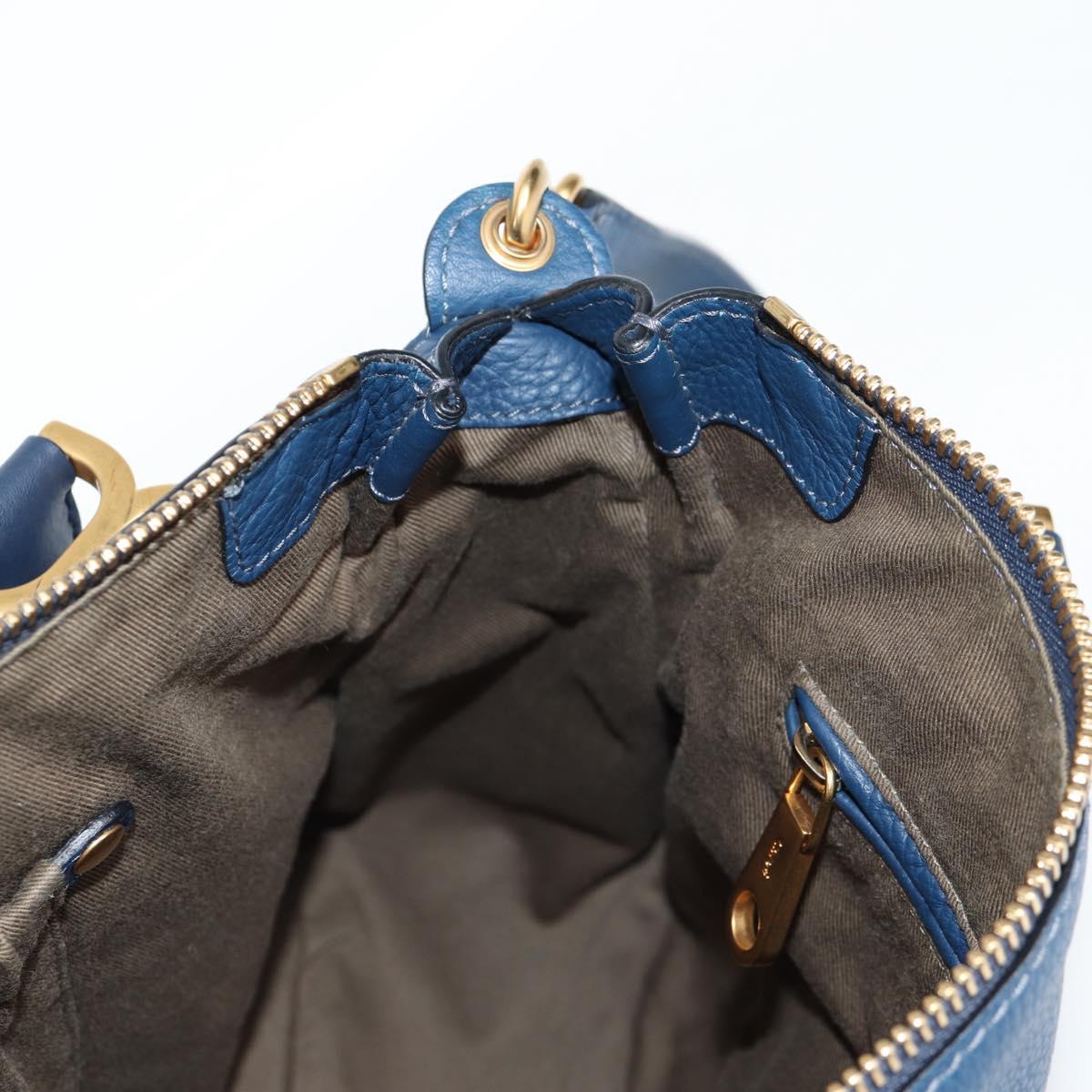 Chloé Marcie, Navy, Leather, handbag