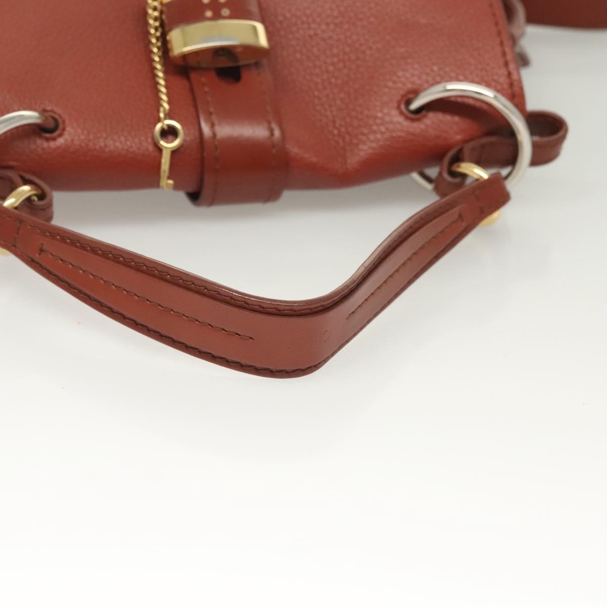 Chloé Aby, Brown, Leather, handbag