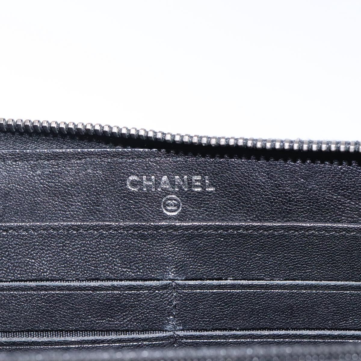 Chanel Cc, Black, Leather, wallet