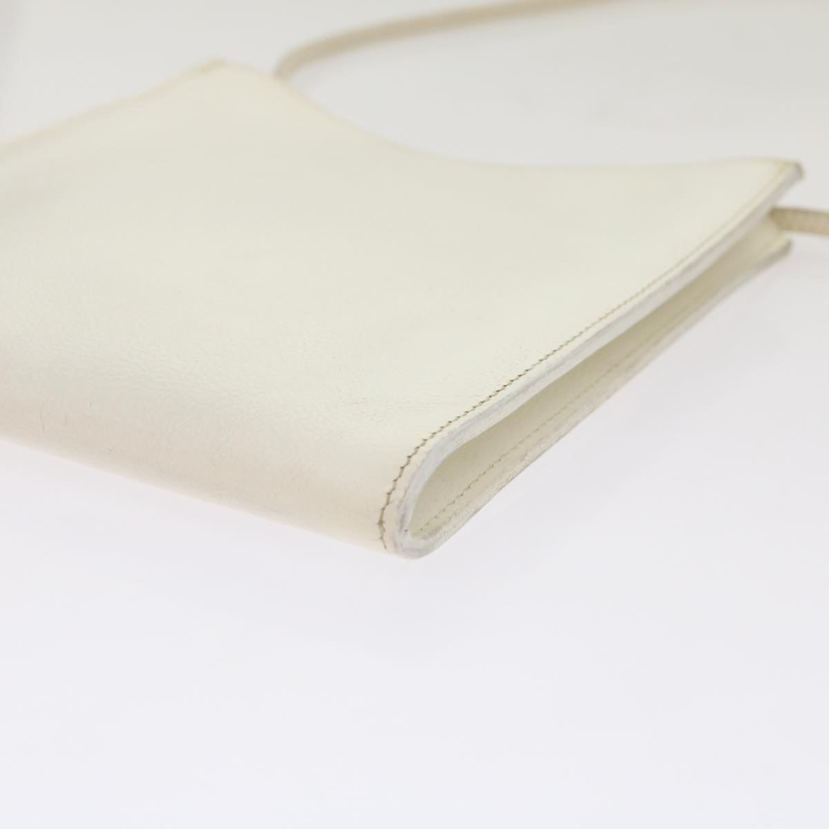 Hermès, White, Leather, shoulder