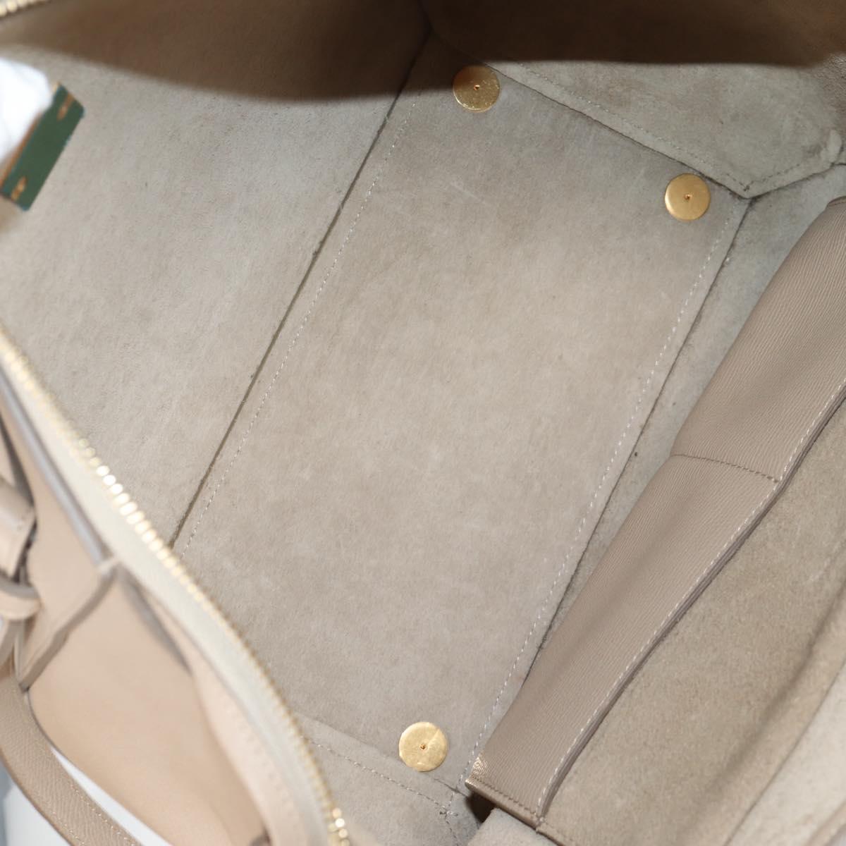 Céline Belt, Beige, Leather, handbag