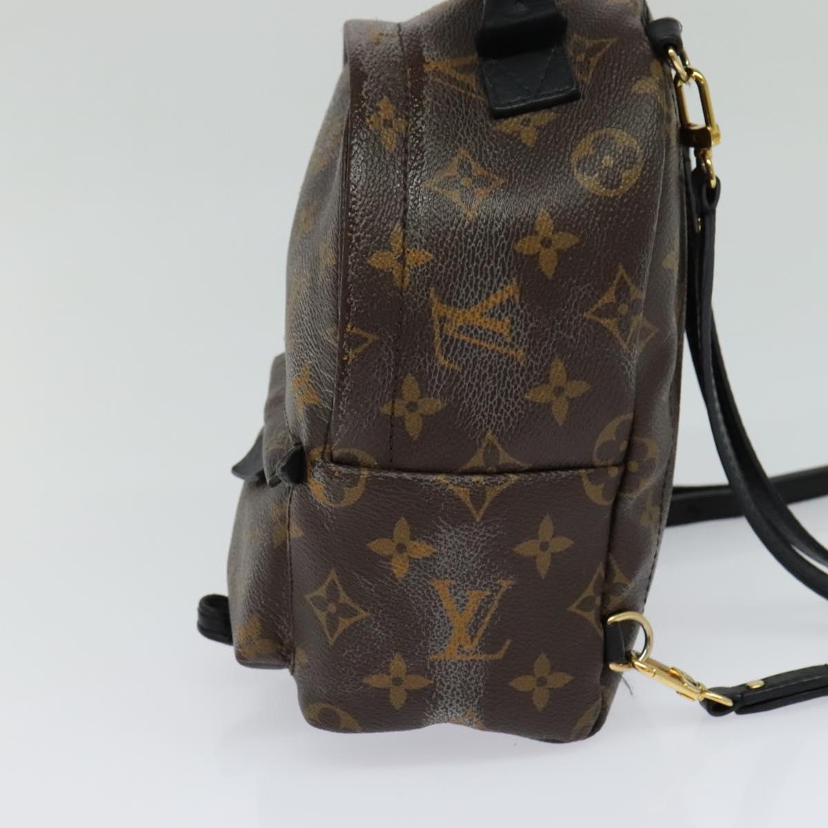 Louis Vuitton Palm Springs mini, Brown, Canvas, backpack
