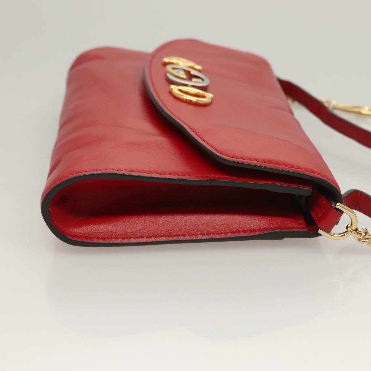 Gucci Zumi, Red, Leather, shoulder