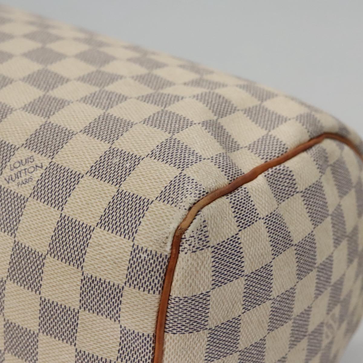 Louis Vuitton Speedy 30, White, Canvas, handbag