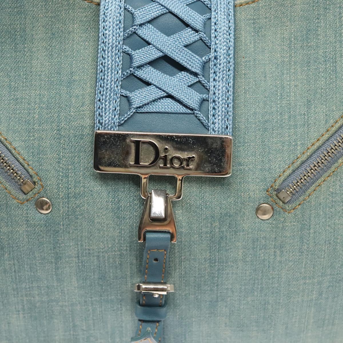 Dior Admit It, Blue, Canvas, shoulder