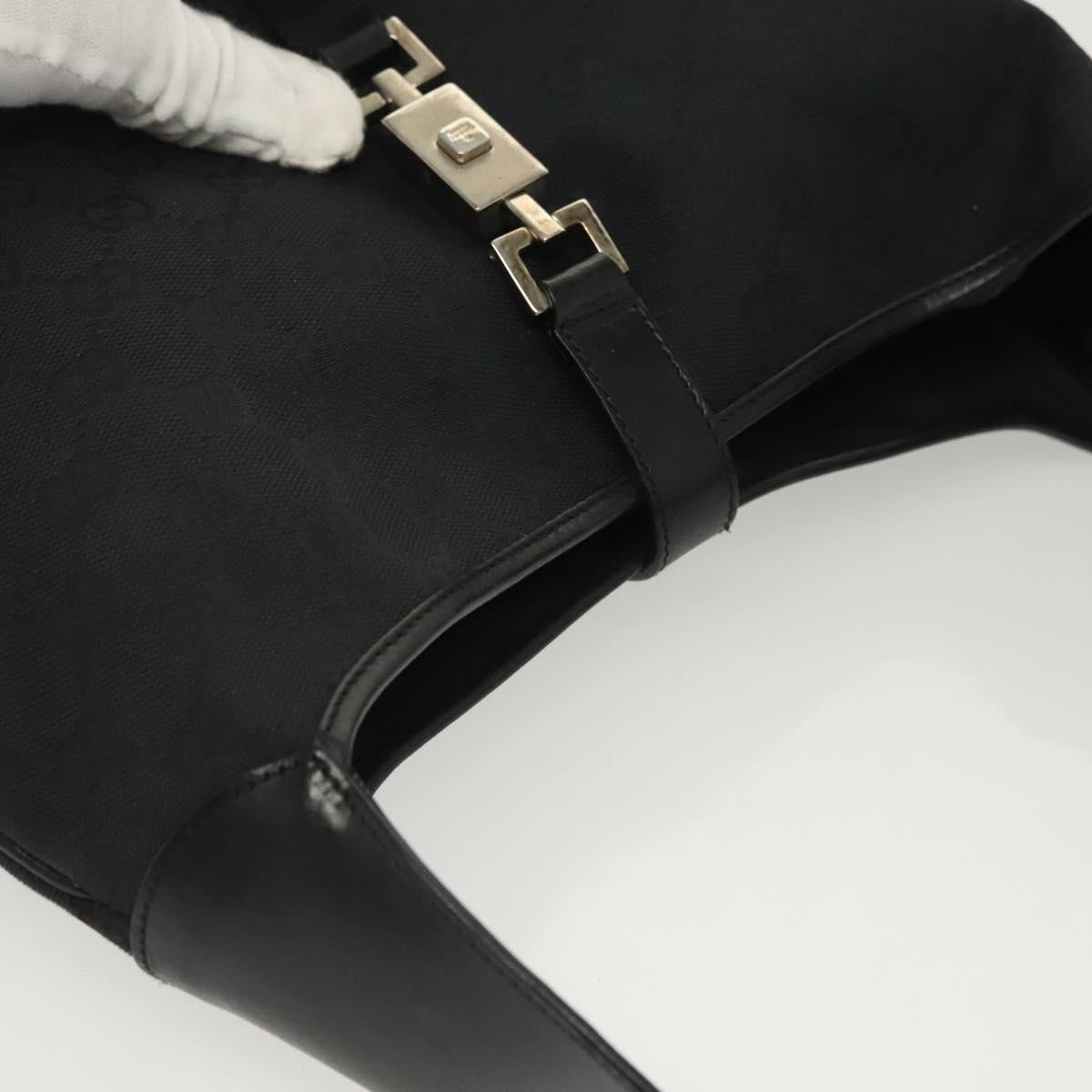 Gucci Jackie, Black, Canvas, shoulder