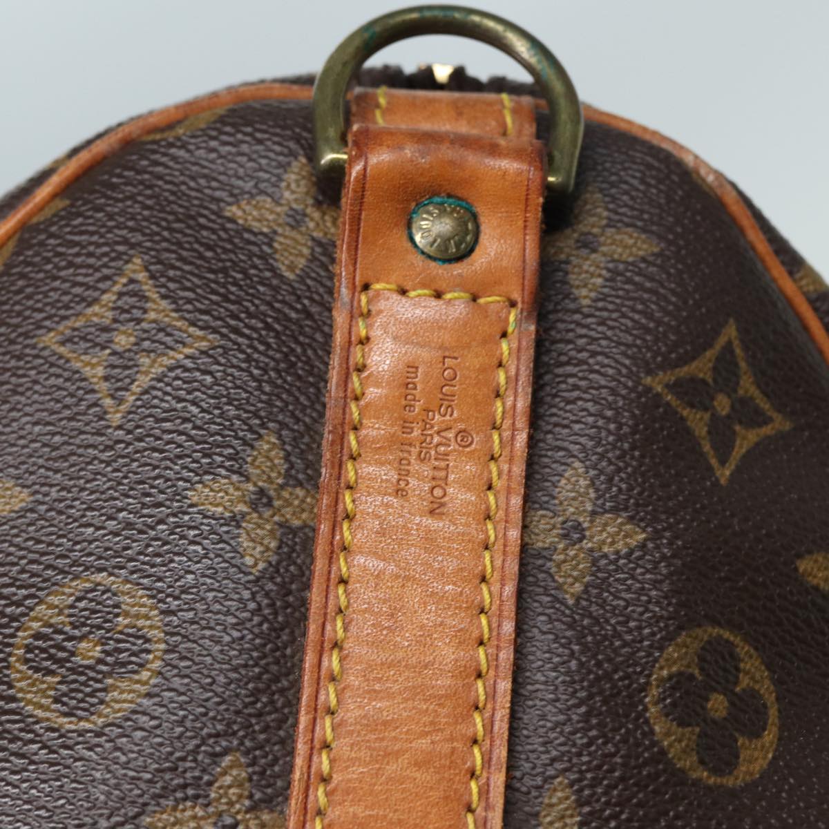 Louis Vuitton Keepall 60, Brown, Canvas, travel