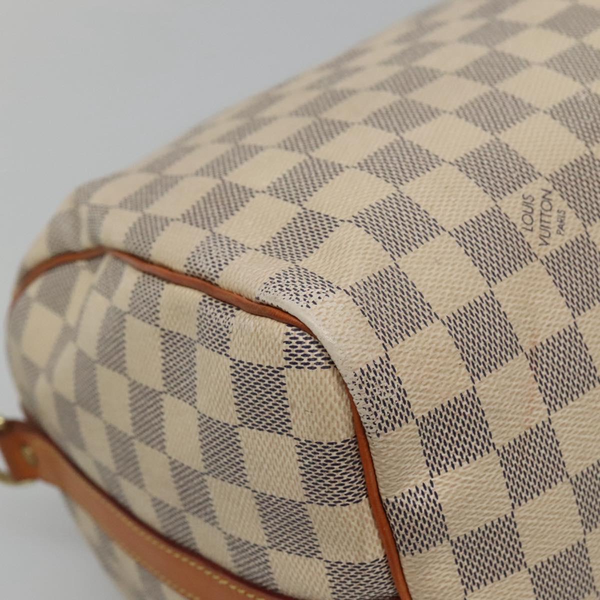 Louis Vuitton Speedy Bandoulière 30, White, Canvas, handbag