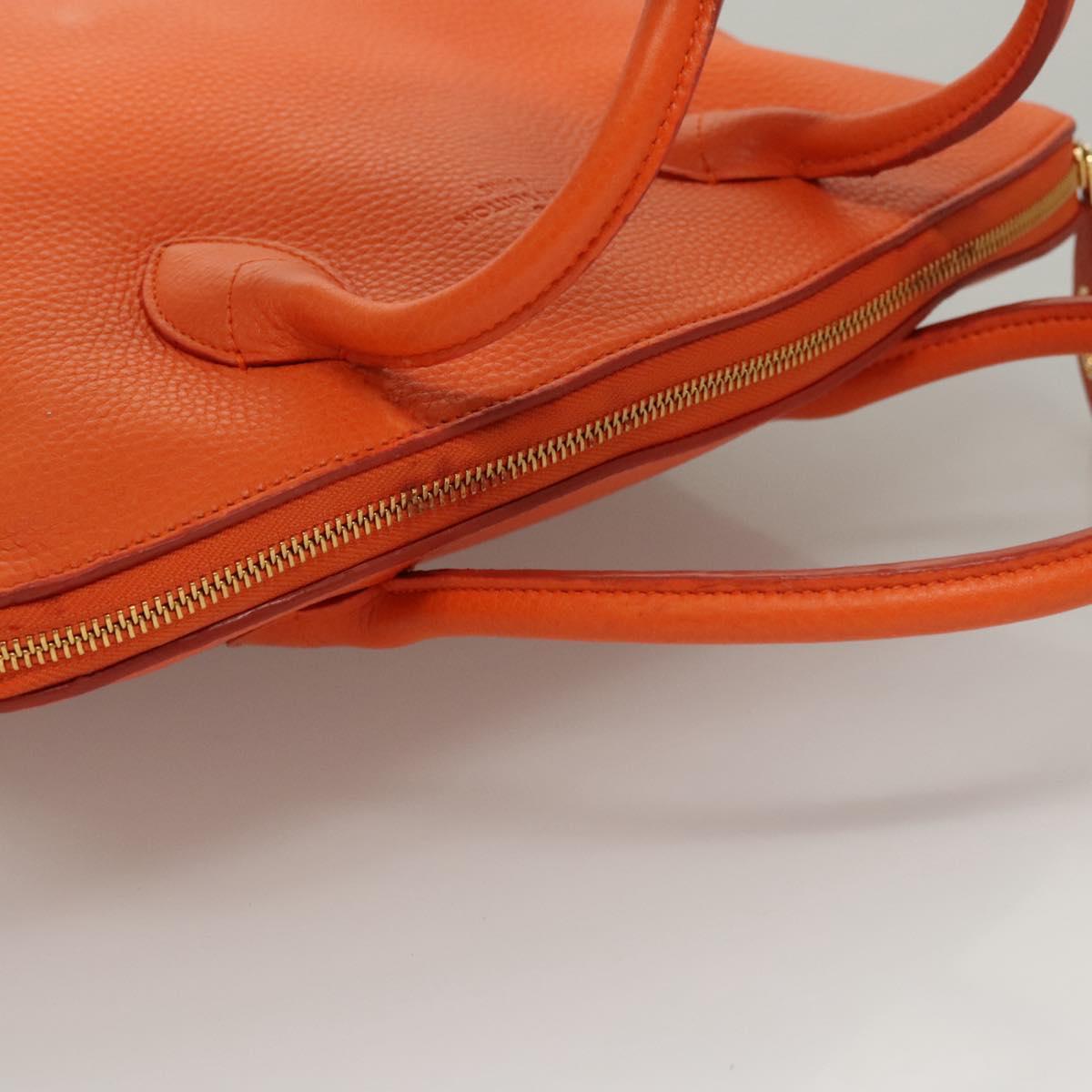 Louis Vuitton Lockit, Orange, Leather, handbag