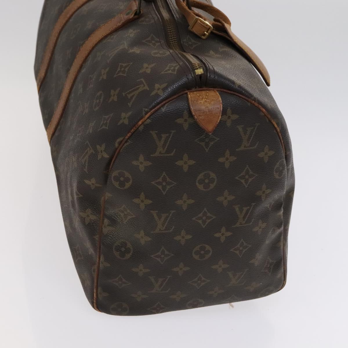 Louis Vuitton Keepall 45, Brown, Canvas, travel