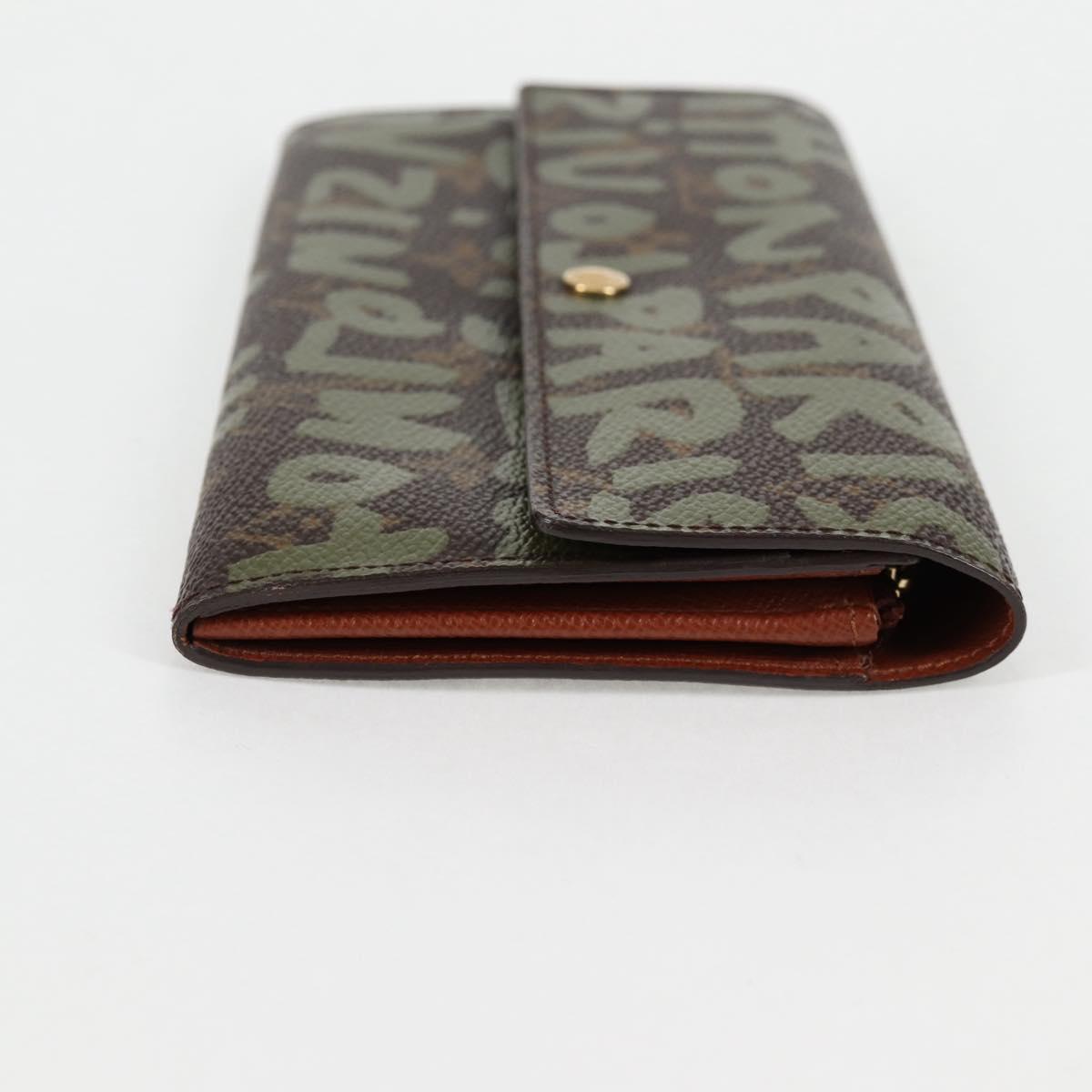 Louis Vuitton Porte Monnaie Credit, Khaki, Canvas, wallet