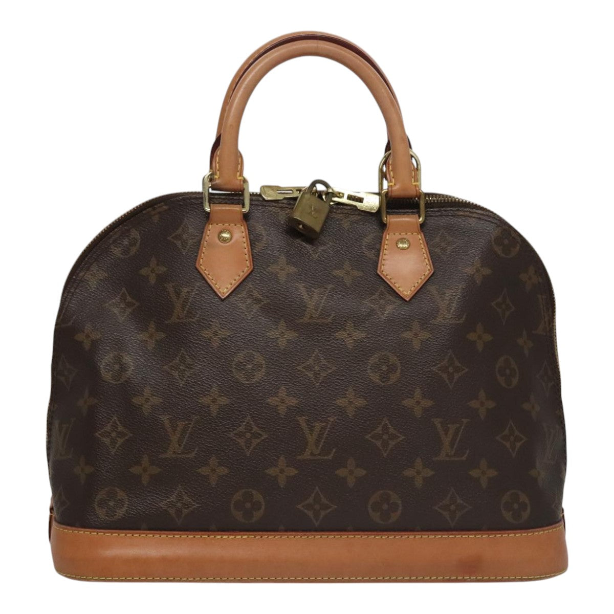 Louis Vuitton Alma, Brown, Canvas, handbag