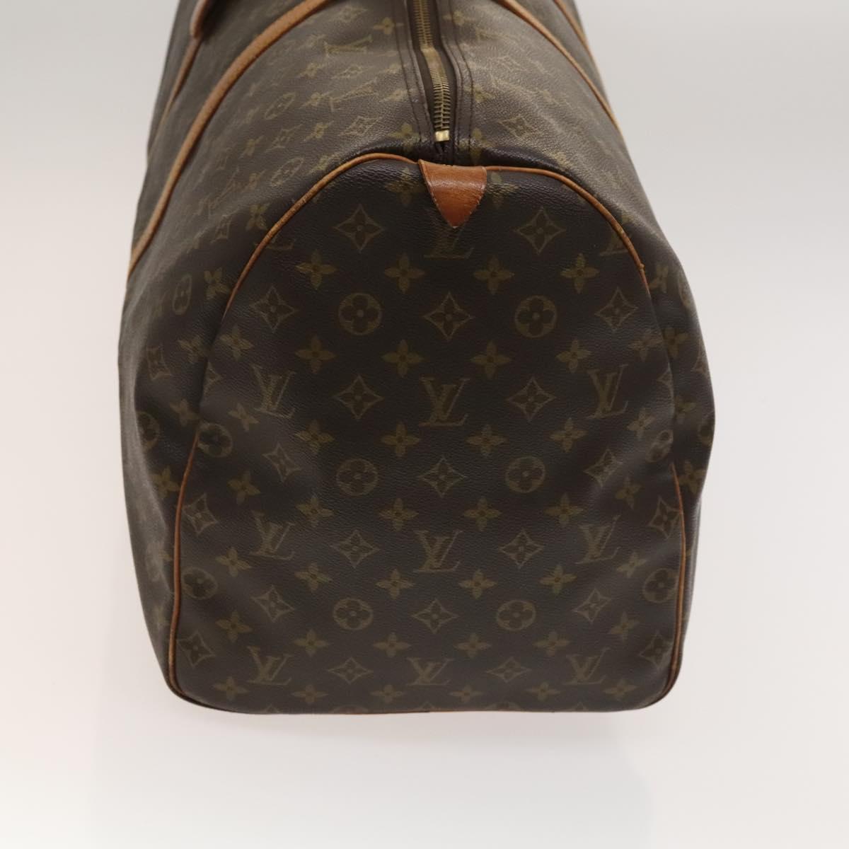 Louis Vuitton Keepall 60, Brown, Canvas, travel