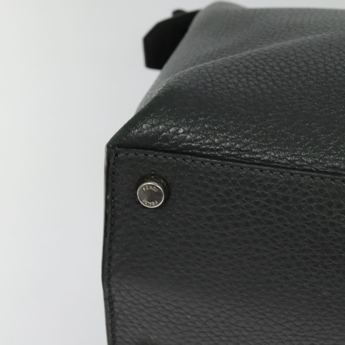 Fendi Peekaboo, Grey, Leather, handbag