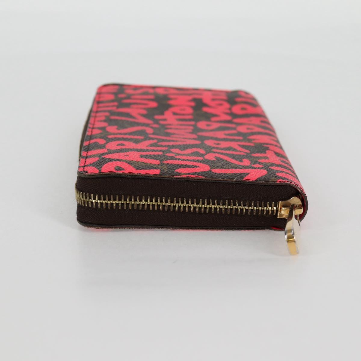 Louis Vuitton Portefeuille zippy, Pink, Canvas, wallet