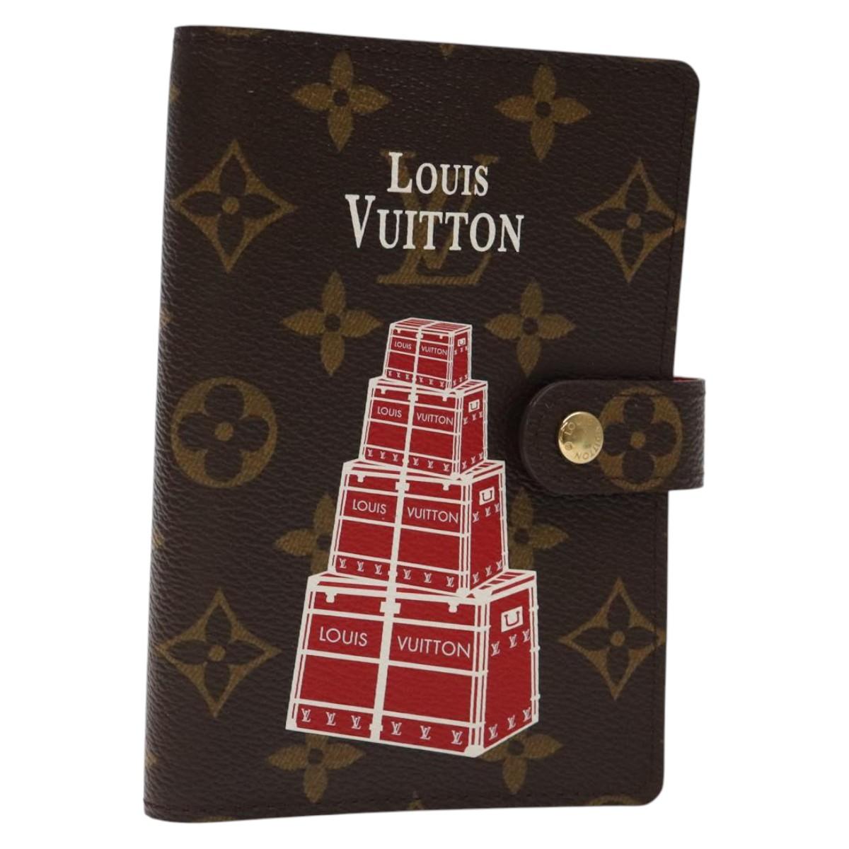 Louis Vuitton Agenda PM, Brown, Canvas, wallet