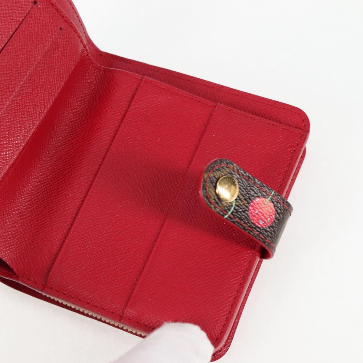 Louis Vuitton Compact zip, Brown, Canvas, wallet