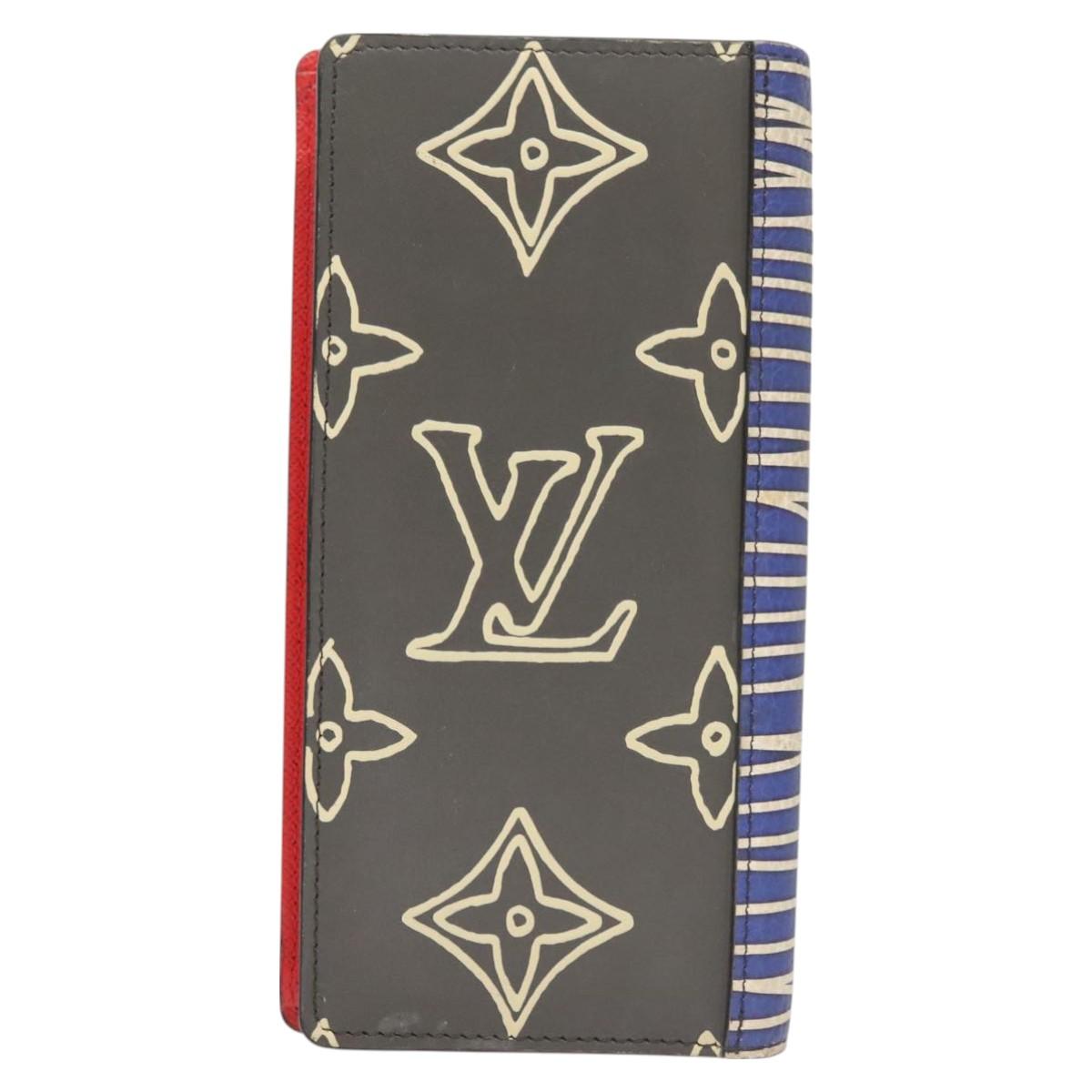 Louis Vuitton Brazza, Brown, Canvas, wallet