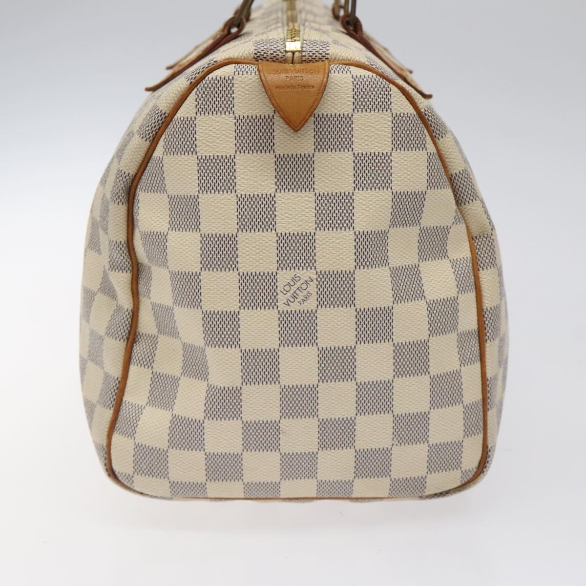 Louis Vuitton Speedy 30, White, Canvas, handbag