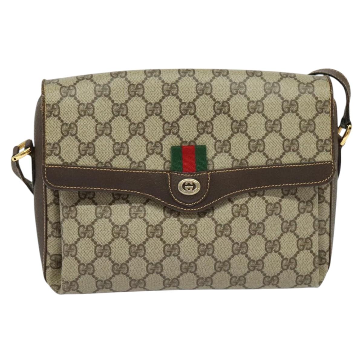 Gucci Ophidia, Beige, Canvas, shoulder
