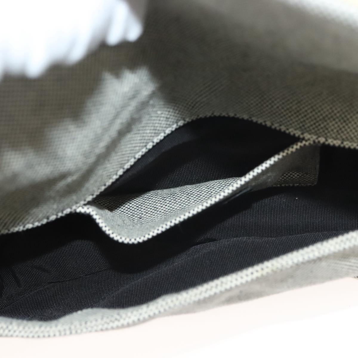 Chanel Camellia, Grey, Canvas, clutch