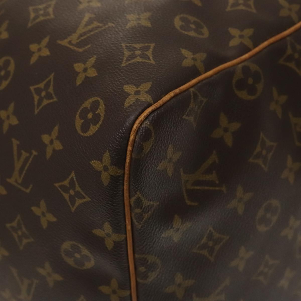 Louis Vuitton Keepall 60, Brown, Canvas, travel