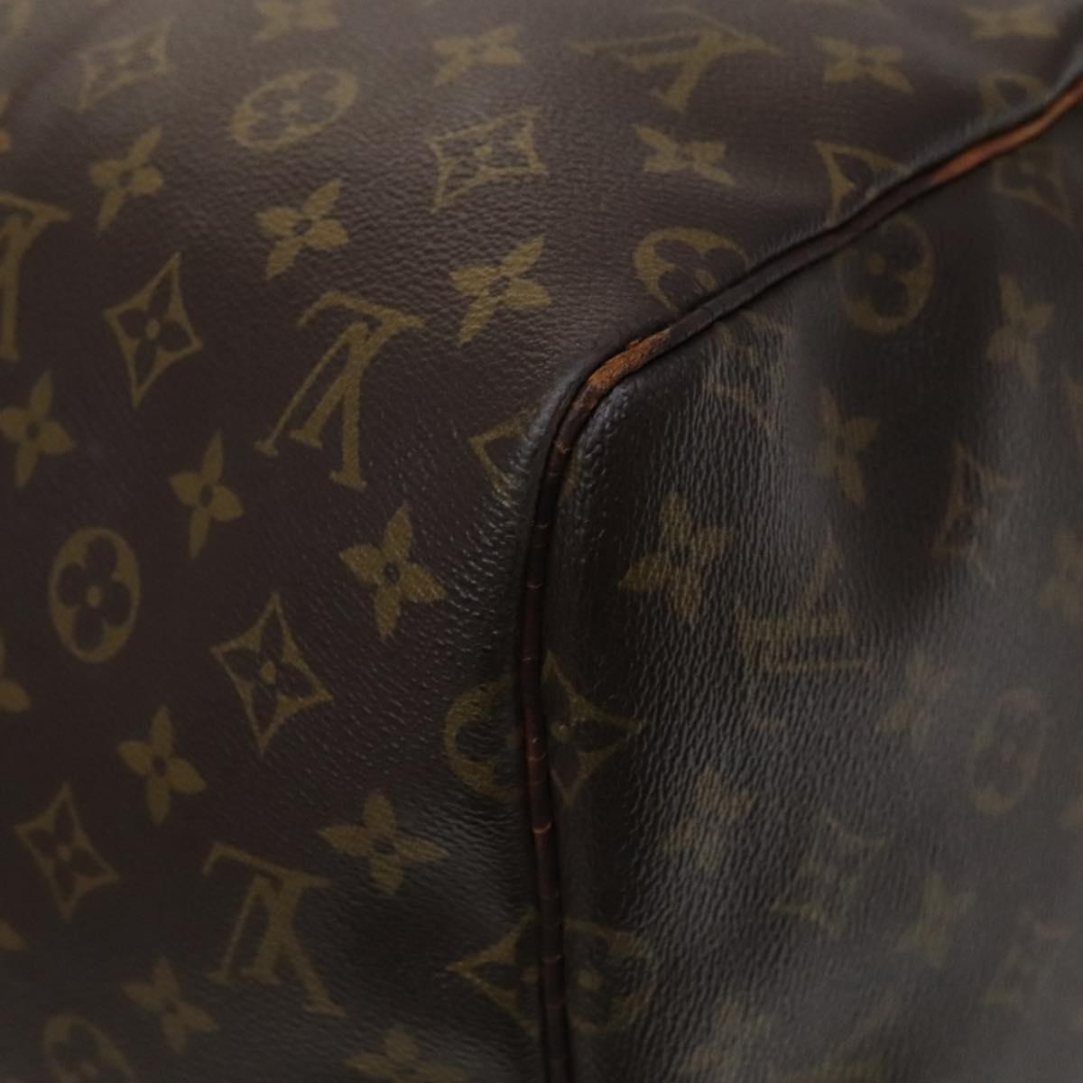 Louis Vuitton Keepall 55, Brown, Canvas, travel
