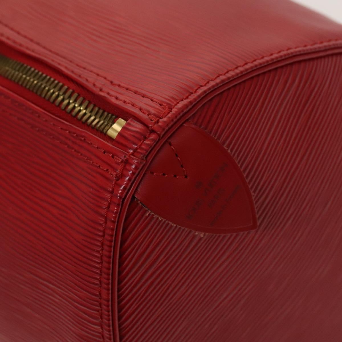 Louis Vuitton Keepall 45, Red, Leather, travel