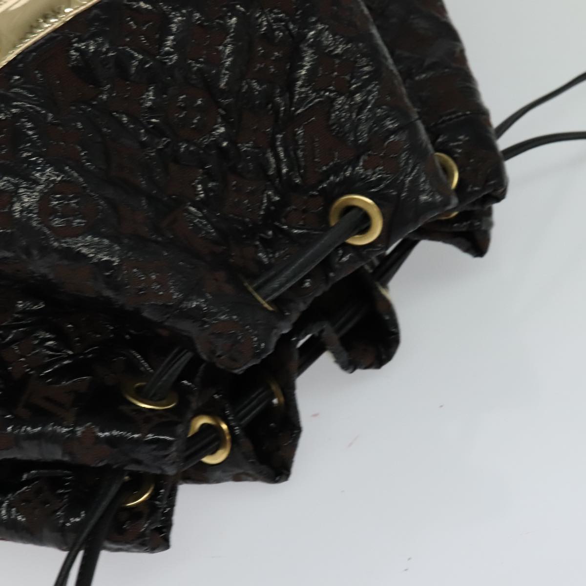 Louis Vuitton Squishy, Black, Canvas, shoulder