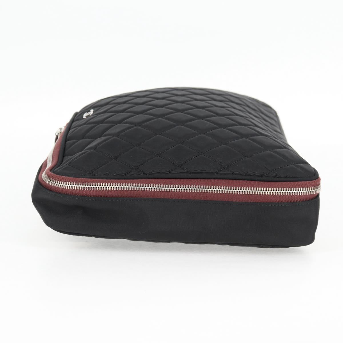Chanel Cc, Black, NYLON, clutch