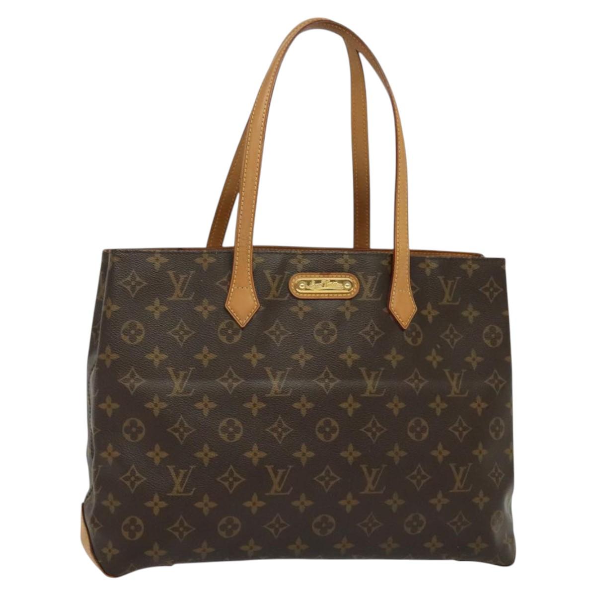 Louis Vuitton Wilshire, Brown, Canvas, handbag