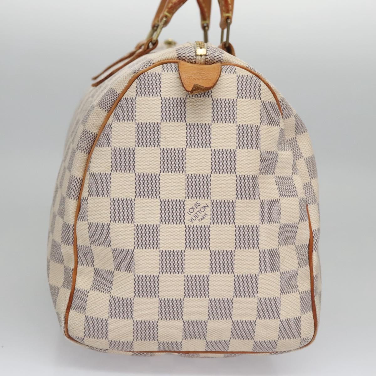 Louis Vuitton Speedy 30, White, Canvas, handbag